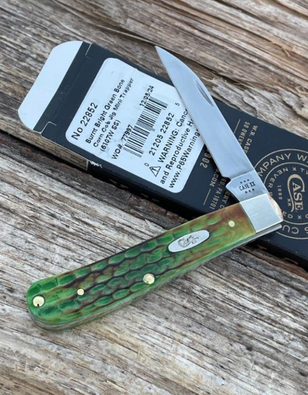 CASE XX ** SFO BURNT LIZARD SKIN WHARNCLIFFE SINGLE BLADE 2024 MINI TRAPPER