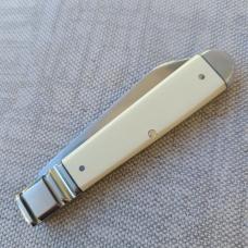 K'roo Fancy Jack in Ivory Paper..Black Diamond shield and liners...Ringed Fancy bolsters and caps 