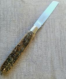 Todd Davison Mammoth Sheepsfoot Straight Jack...3 5/8"..Cpm154..jeweled...pouch...#2546 Rare 
