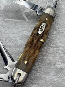 Case XX 4 Blade Junior Scout Knife Pattern #6409ORSS Made In USA No Box (43)