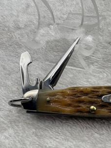 Case XX 4 Blade Junior Scout Knife Pattern #6409ORSS Made In USA No Box (43)