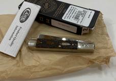 Case XX Razor Antique Bone Snake Skin Etched 62005RAZ SS