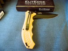 ELITEDGE TRUSTED BRAND SPRING ASSIST KNIFE NEW IN BOX GOOD EDGE & ACTION WORTH THE ADD