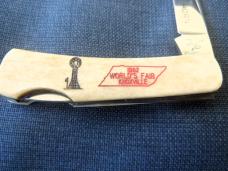 HOW RARE IS THIS FROST BUCK HORN 1982 WORLD'S FAIR KNOXVILLE KNIFE UNUSED