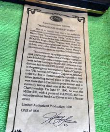 CASE XX HARRY GANT BONE TRAPPER #206 OF 1000 IN DISPLAY NASCAR