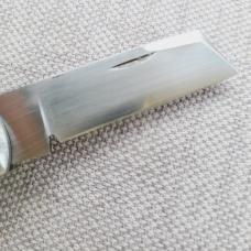 Vincenzo Balistreri 2 Blade Barlow, Clip & coping..Black Buffalo Bone scales..N690...coa and slip 
