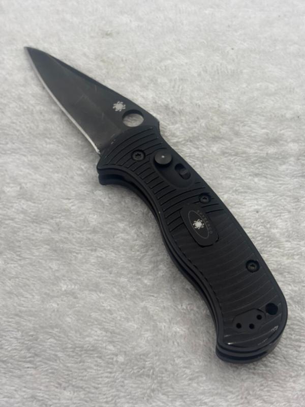 Spyderco Citadel C119BK Push Button Automatic With Safety Rare And Hard To Find Been Discontinued 
