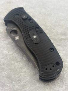 Spyderco Citadel C119BK Push Button Automatic With Safety Rare And Hard To Find Been Discontinued 