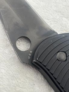 Spyderco Citadel C119BK Push Button Automatic With Safety Rare And Hard To Find Been Discontinued 