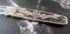 NIB Vintage 1970-80 Parker Frost Imai Seki Japan Spirit Of America Wildlife Series Knife