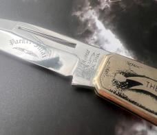 NIB Vintage 1970-80 Parker Frost Imai Seki Japan Spirit Of America Wildlife Series Knife
