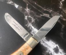 NIB/NOS Vintage Parker Cut. Co.1980's Bullet Knife Bone Handled Trapper Japan