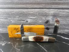 NIB NIB/NOS 1980s Parker Custom Series Large Half Congress 1591 Sandbar Bone Knife 