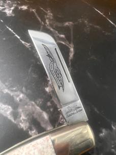NIB NIB/NOS 1980s Parker Custom Series Large Half Congress 1591 Sandbar Bone Knife 