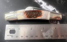 NIB NIB/NOS 1980s Parker Custom Series Large Half Congress 1591 Sandbar Bone Knife 