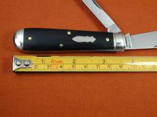 Great Eastern Cutlery GEC Tidioute Smooth Gabon Ebony Wood Yankee Jack Knife NIT USA 771225