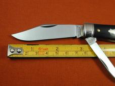 Great Eastern Cutlery GEC Tidioute Smooth Gabon Ebony Wood Yankee Jack Knife NIT USA 771225