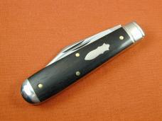 Great Eastern Cutlery GEC Tidioute Smooth Gabon Ebony Wood Yankee Jack Knife NIT USA 771225