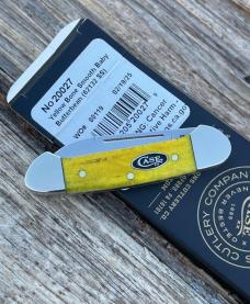CASE XX ** 2025 SMOOTH YELLOW BONE BLACK OVAL CASE SHIELD BABY BUTTERBEAN