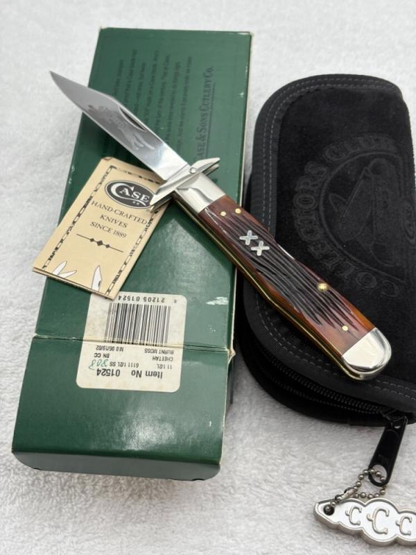 Case XX Cheetah Case Collector's Club 6111 1/2LSS Lockback 2002 Made In USA New In Box