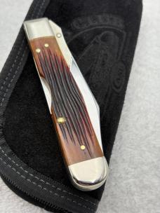 Case XX Cheetah Case Collector's Club 6111 1/2LSS Lockback 2002 Made In USA New In Box