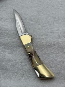 Case XX 1984 6 Dot Mako P158-LSSP Sportsman Lock Back Stag Folder Made In USA New In Box