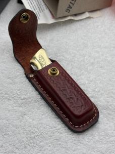 Case XX 1984 6 Dot Mako P158-LSSP Sportsman Lock Back Stag Folder Made In USA New In Box