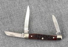 WR Case & Sons – 5 dot 1975 – 3 Blade Baby Stockman 6333 – Jigged Delrin