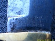 Jr Buffalo Skinner F.A. Bower Stag Fixed Blade Germany Bird & Trout Knife