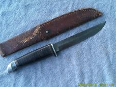Kinfolks USA Bird & Trout knife #332S Leather Handle