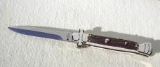 NEW A.G.A. CAMPOLIN 9" MALTESE GENUINE STAG MODIFIED BAYONET BLADE NICKEL SILVER BOLSTERS