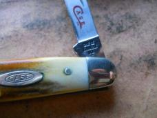 Case 5279 SSP Stag Red Scroll Pen Knife 1978