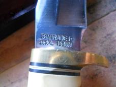 Schrade USA 153 UH Knife / Sheath / Stone 