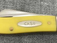WR Case & Sons – 7 dot 1983 – 3 blade Stockman pattern 3318 SHSP – Yellow Composition handles