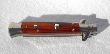 NEW LATEST FRANK BELTRAME 9" STILETTO RED HEART WOOD DAGGER BLADE MANIAGO ITALY 