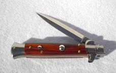 NEW LATEST FRANK BELTRAME 9" STILETTO RED HEART WOOD DAGGER BLADE MANIAGO ITALY 