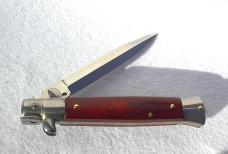 NEW LATEST FRANK BELTRAME 9" STILETTO RED HEART WOOD DAGGER BLADE MANIAGO ITALY 