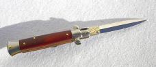 NEW LATEST FRANK BELTRAME 9" STILETTO RED HEART WOOD DAGGER BLADE MANIAGO ITALY 