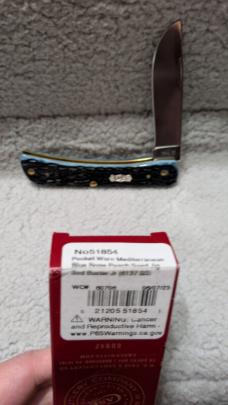 Case XX Sod Buster Jr Pocket Worn Mediterranean Blue