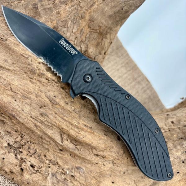 Kershaw 1605CKTDST Clash Speedsafe 8Cr13MoV Combo Blade Folding Knife (188) Kershaw 1605CKTDST Clash Speedsafe 8Cr13MoV Combo Blade Folding Knife (188)