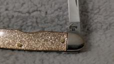 Case XX Centennial Senators Pen Knife Gold Stone (NO Box)