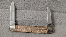 Case XX Centennial Senators Pen Knife Gold Stone (NO Box)