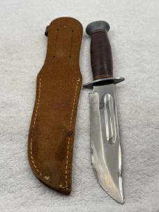 PAL RH36 Vintage Fighting / Hunting Fixed Blade Full Tang Sheath Knife Made USA