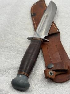 PAL RH36 Vintage Fighting / Hunting Fixed Blade Full Tang Sheath Knife Made USA