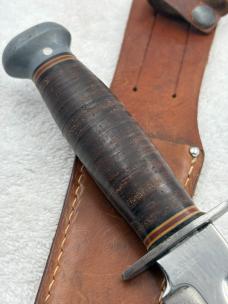 PAL RH36 Vintage Fighting / Hunting Fixed Blade Full Tang Sheath Knife Made USA