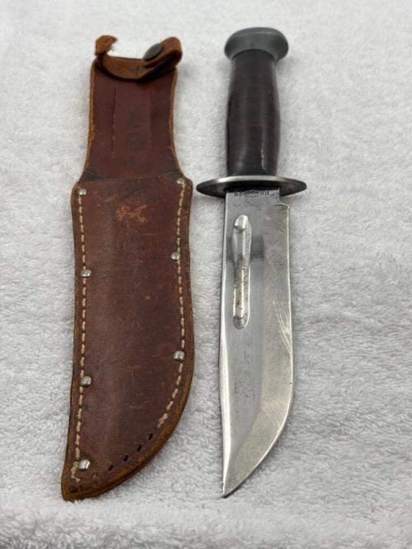 PAL RH36 Vintage Fighting / Hunting Fixed Blade Sheath Knife Made In USA 