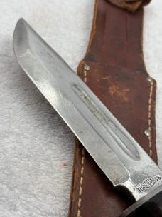 PAL RH36 Vintage Fighting / Hunting Fixed Blade Sheath Knife Made In USA 