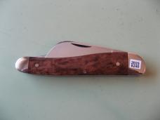   DANIELS FAMILY KNIFE BRANDS-TITUSVILLE CUTLERY-ROOSTER COMB-NATURAL BURL #1