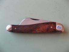   DANIELS FAMILY KNIFE BRANDS-TITUSVILLE CUTLERY-ROOSTER COMB-NATURAL BURL #2