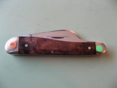   DANIELS FAMILY KNIFE BRANDS-TITUSVILLE CUTLERY-ROOSTER COMB-NATURAL BURL #2